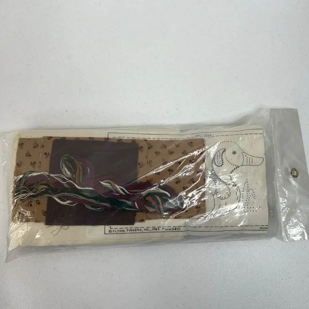 Wickin Stitchin Wood Duck Kit Candlewicking Crewel Flying Fingers‎ Sealed 1983